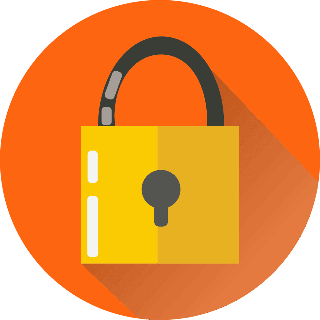 Free lock security key vector