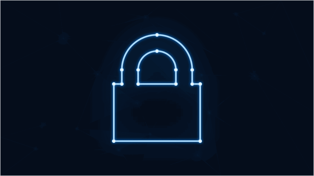 Free padlock neon cybersecurity vector