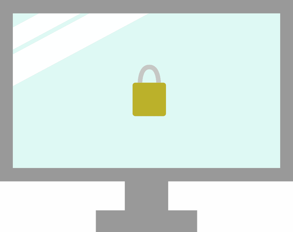 Free security lock protect vector